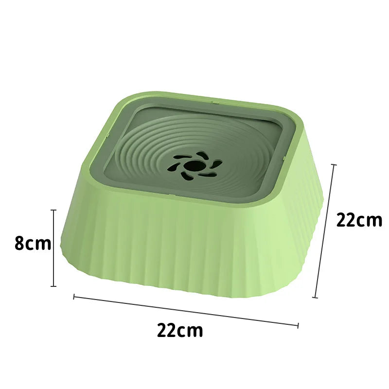 Pet Water Bowl – Dry Mouth, Dog Water Bowl with Splash Guard, Floating Bowl, Large Capacity, Automatic Water Dispenser